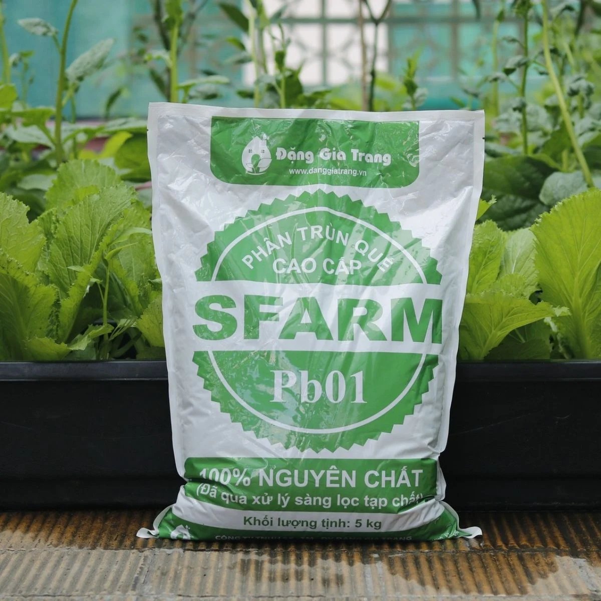 Phân trùn quế cao cấp SFARM PB01 (Đã qua xử lý) -2kg,5kg,10kg,25kg,40kg