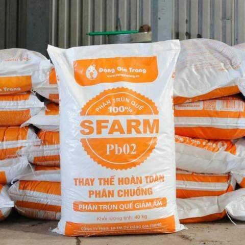 Phân trùn quế giảm ẩm SFARM PB02 – Bao 40kg