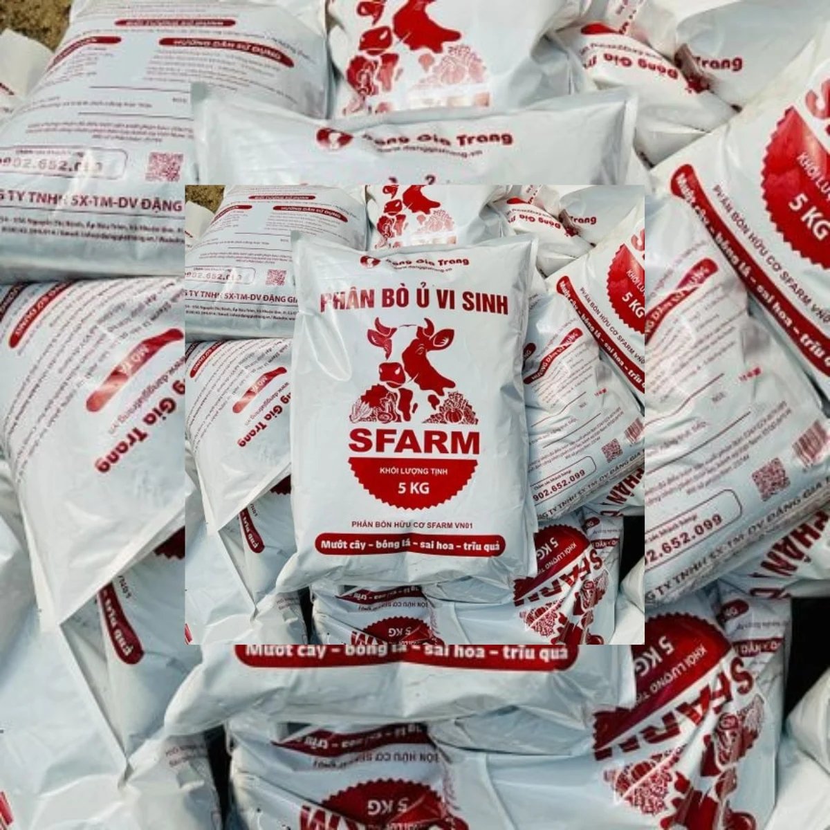 Phân hữu cơ SFARM – Phân bò ủ vi sinh đã qua xử lý ( 5kg-20kg) 3