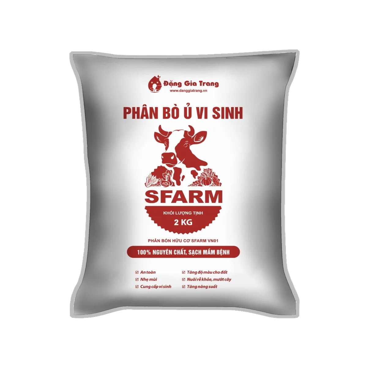 Phân hữu cơ SFARM – Phân bò ủ vi sinh đã qua xử lý ( 5kg-20kg) 2