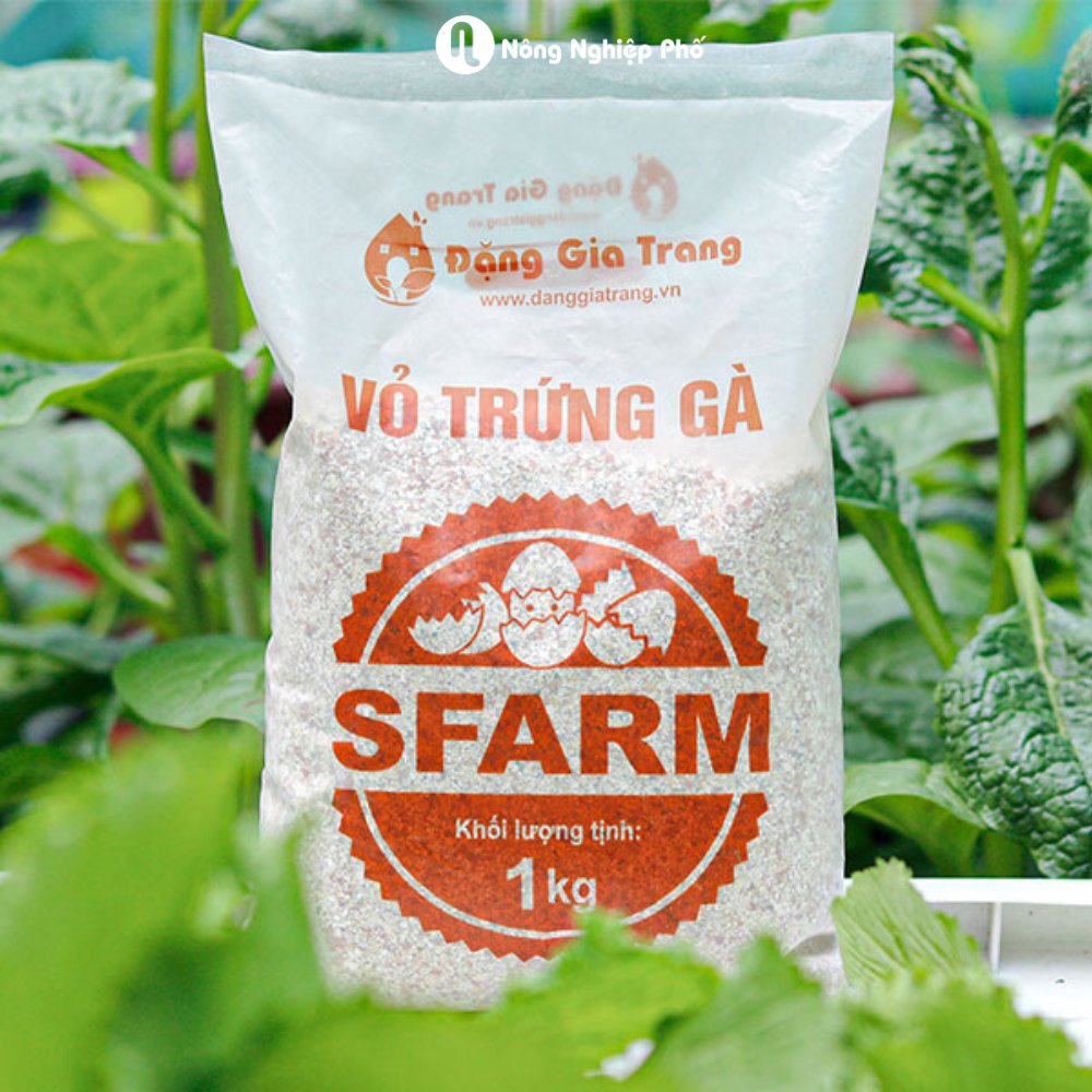 Vỏ trứng gà SFARM (1kg) – Cải tạo đất, bổ sung Canxi, cho cây con, rau màu 2