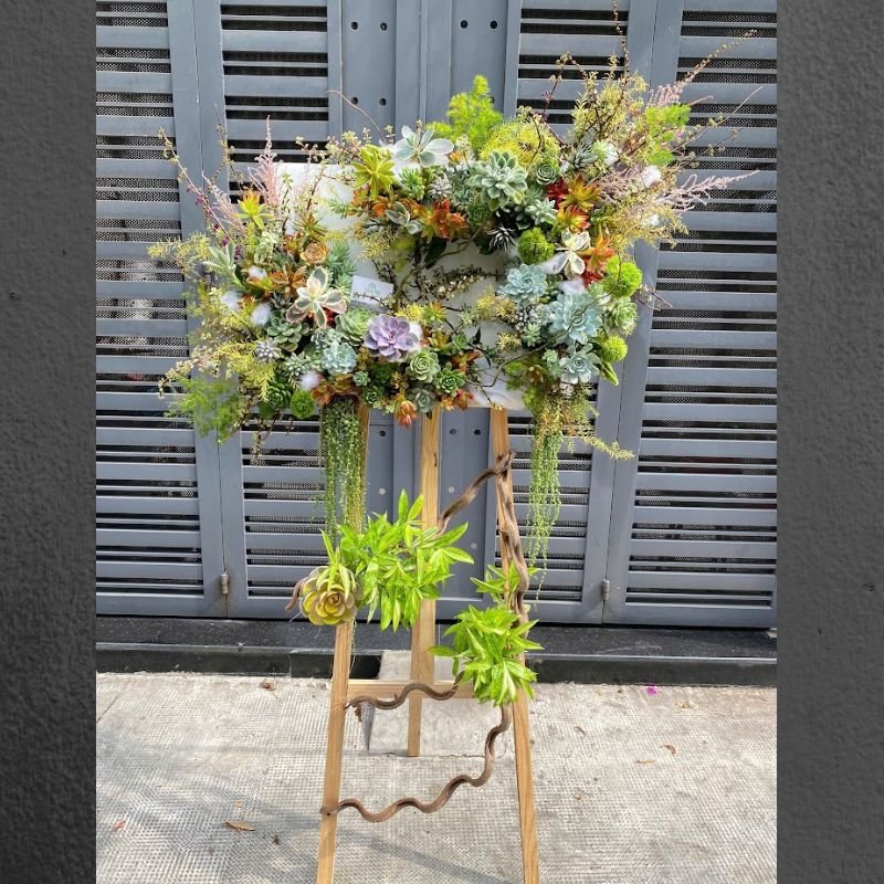 Kệ Hoa Khai Trương Sen Đá - Hoa Khai Trương Cửa Hàng Đẹp Tươi Lâu 2