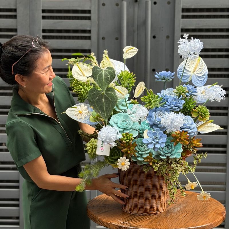 Hoa Chúc Mừng Sinh Nhật Cô Giáo Tươi Lâu Cả Tháng Từ Hoa Sen Đá Mix 2