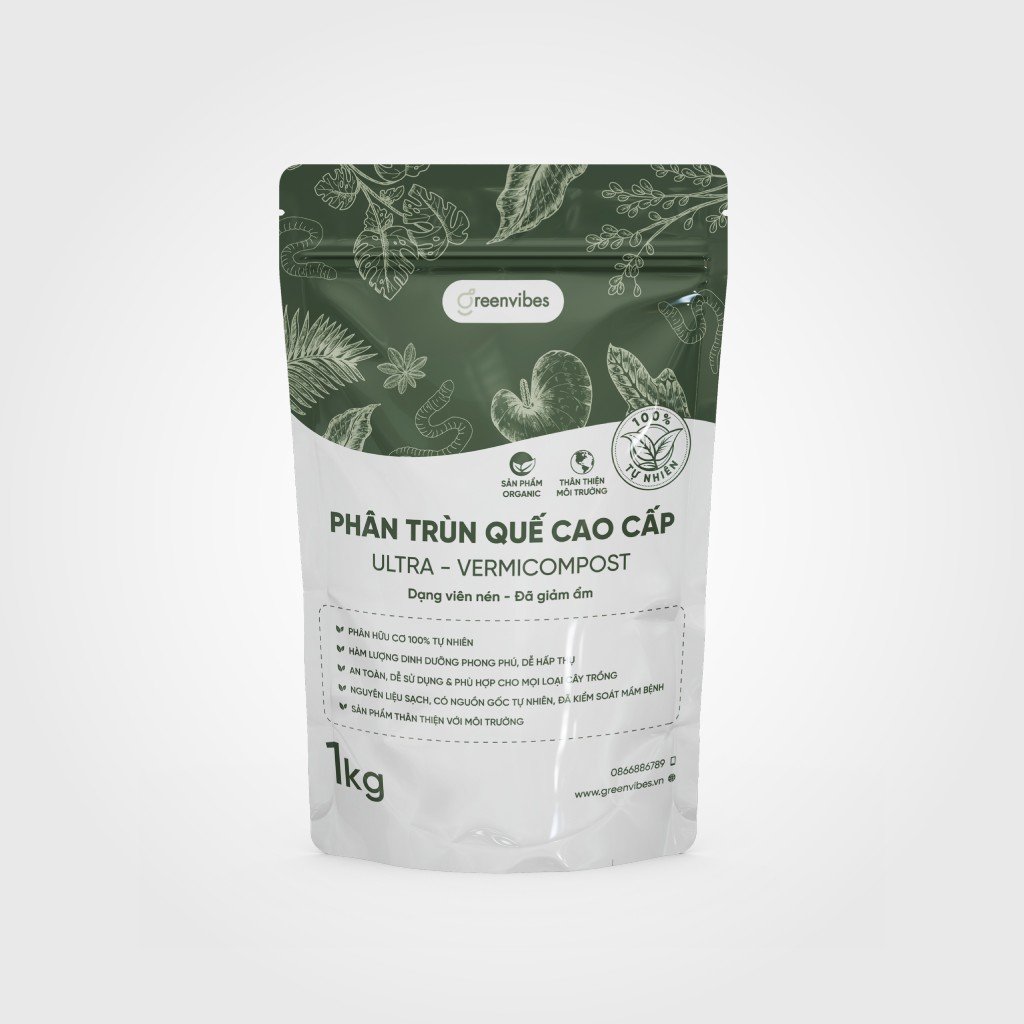 Phân Trùn Quế Cao Cấp (Dạng Viên Nén)