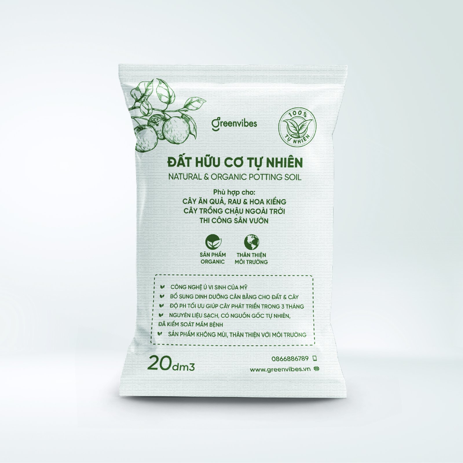 Đất Hữu Cơ Tự Nhiên NATURAL & ORGANIC POTTING SOIL