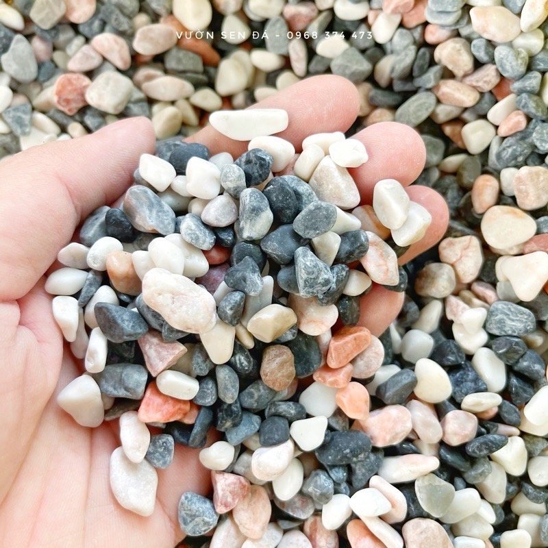 Sỏi hồng xanh 5-10mm (1kg)