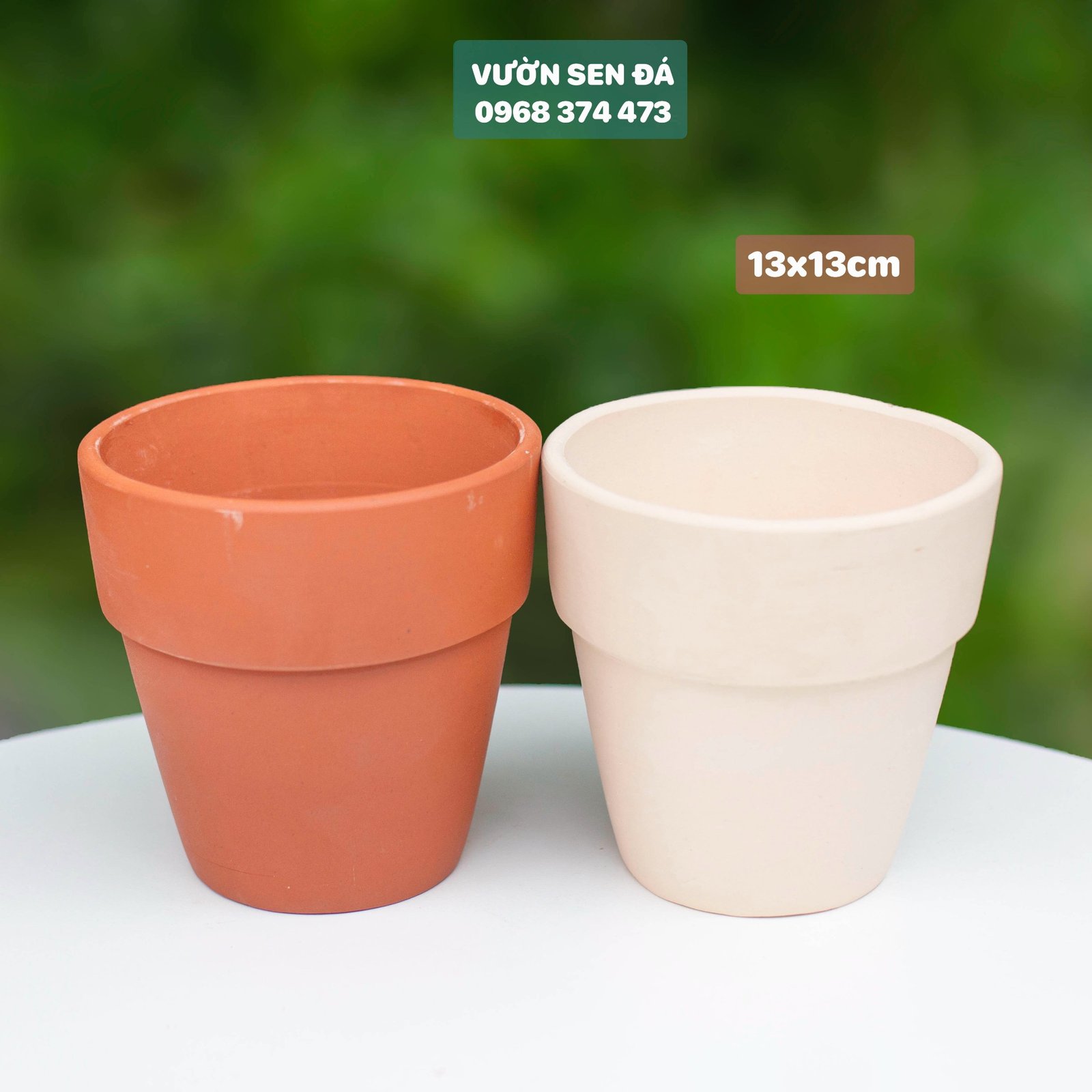 Chậu đất nung 13x13cm 2