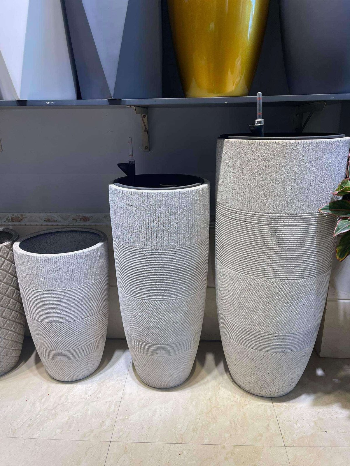 Chậu Composite Siêu Nhẹ Size Trung D38xH85
