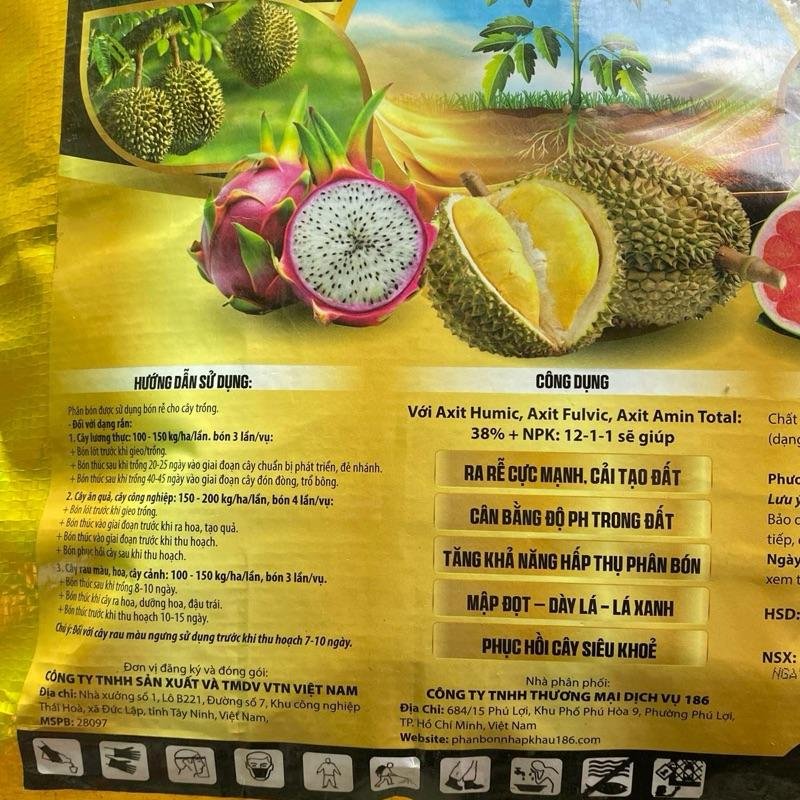 Phân hữu cơ Humic Gold Mai Dinh bao 10kg rải gốc bón lót bón thúc phục hồi cây 2
