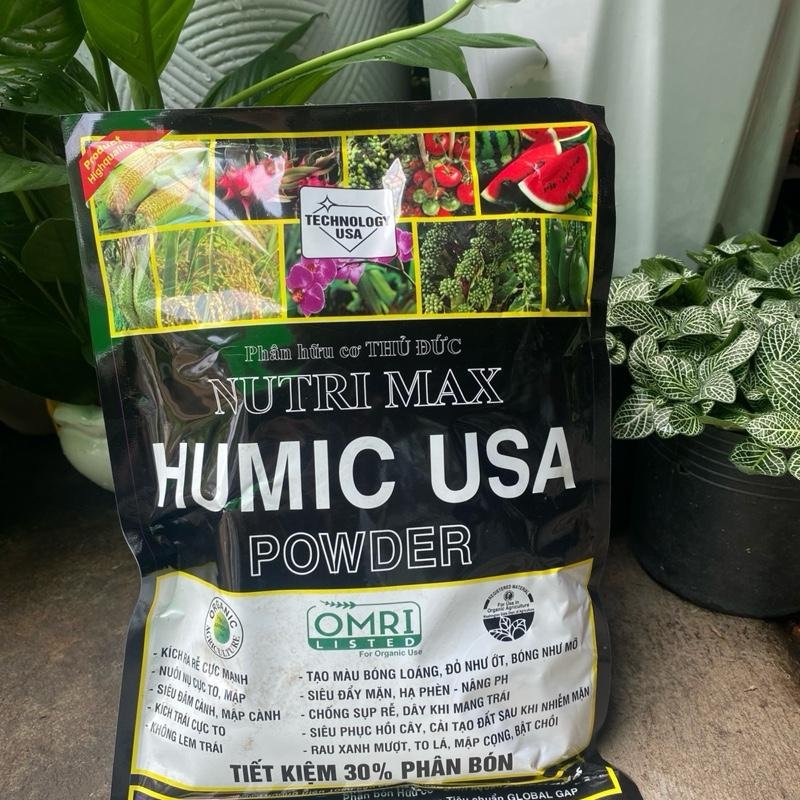 Phân bón hữu cơ Humic USA gói 1kg Đen tan nhanh 2
