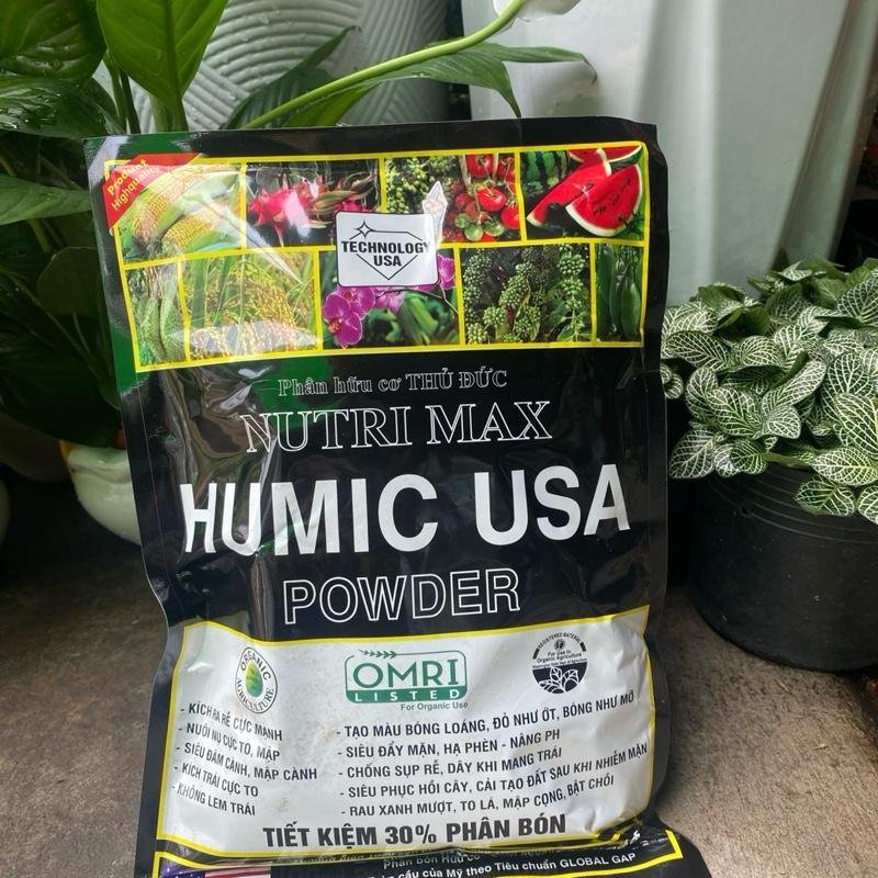 Phân Bón Humic USA gói 1kg Đen tan nhanh 3