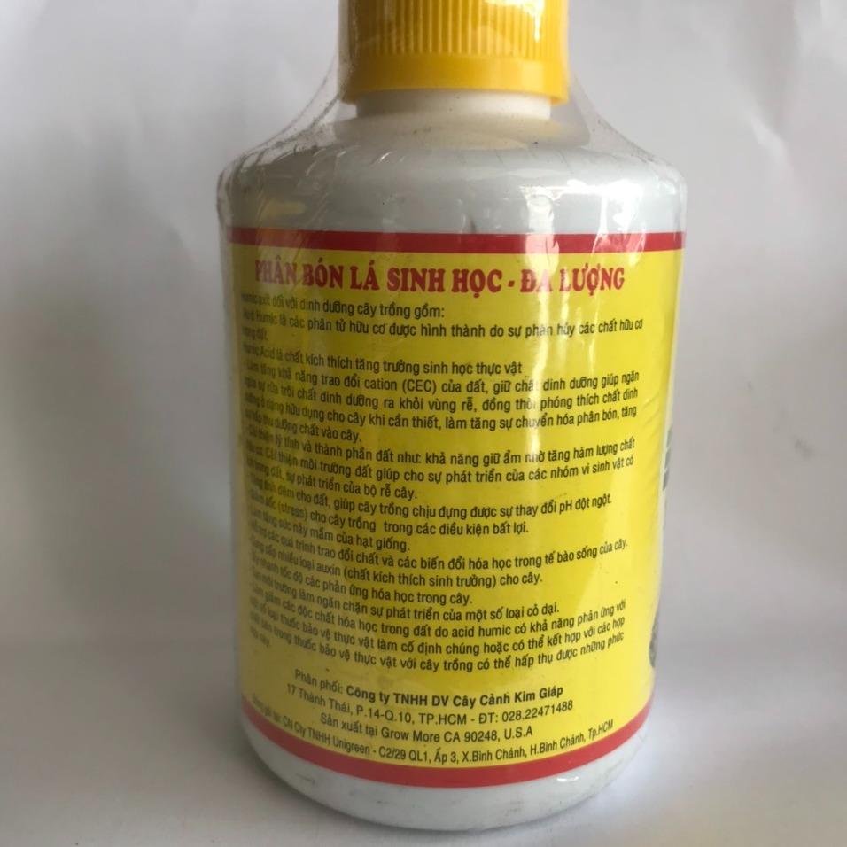 Phân Bón Hữu Cơ HUMER H2 14% Humic Acid CHAI 235ML 3