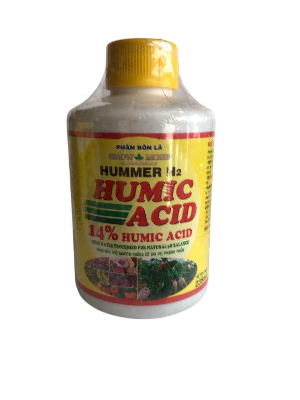 Phân Bón Hữu Cơ HUMER H2 14% Humic Acid CHAI 235ML