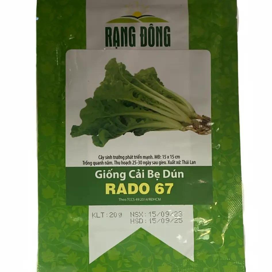 Hạt giống cải bẹ dún RADO 67 gói 20gram