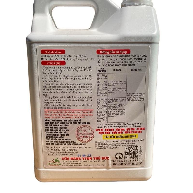 Phân bón hữu cơ Đạm Cá Hồi can 5 lít 2