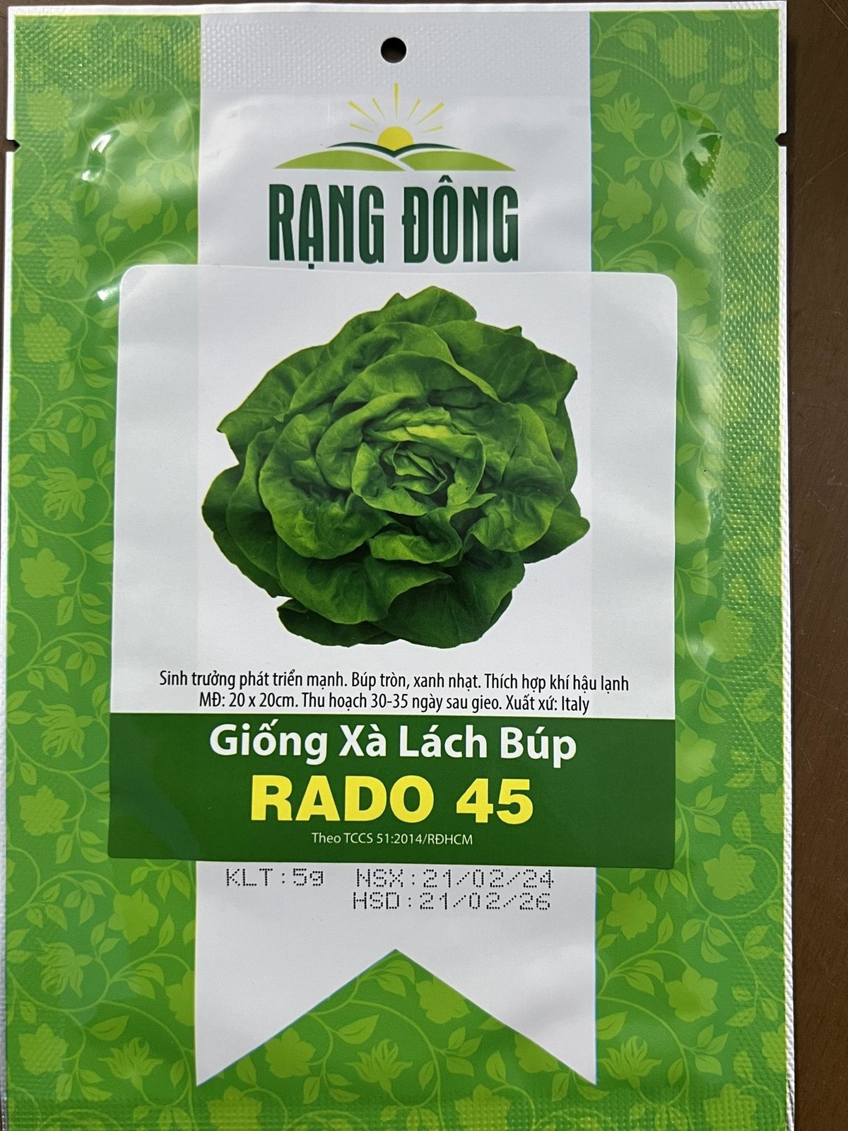 Hạt giống Xà lách búp gói 5gram 2