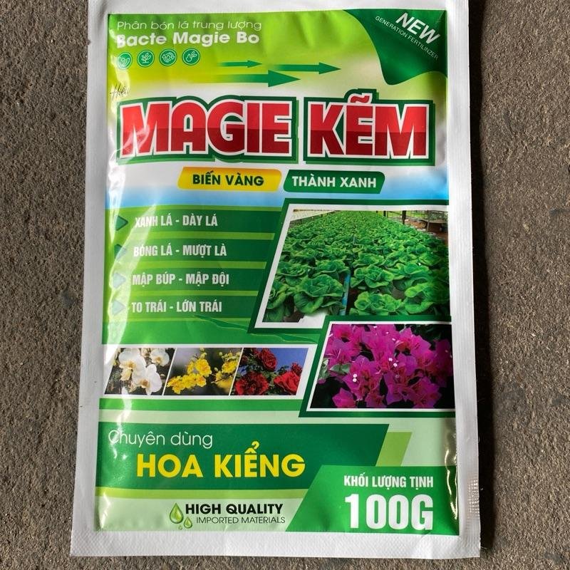 Phân bón lá trung lượng Magie Kẽm biến vàng thành xanh 100gam 2