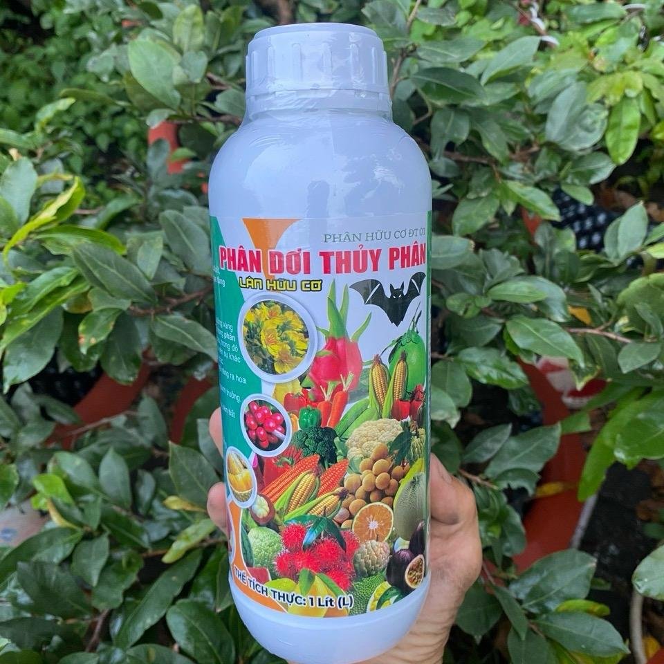 Phân dơi hữu cơ Thuỷ phân chai 1 lít chứa hàm lượng lân hữu cơ cao giúp phát phân hó mầm hoa chống rụng hoa rụng trái