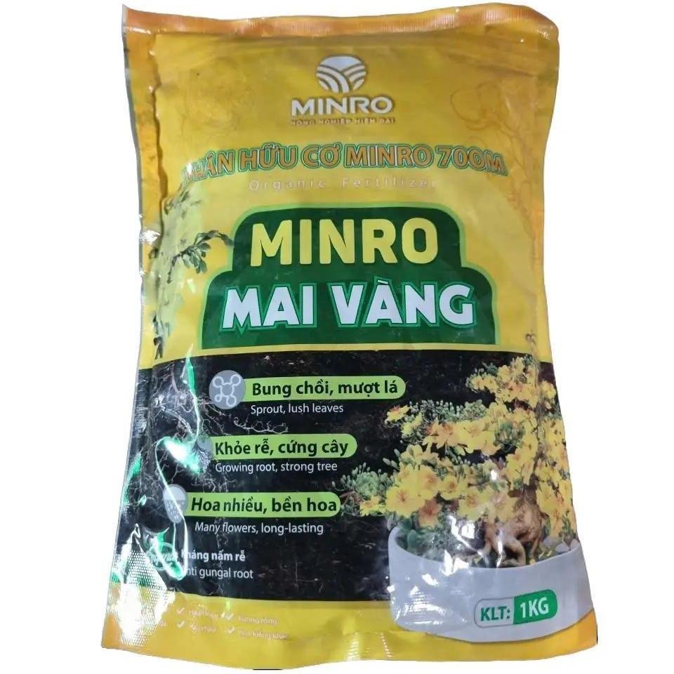 Phân hữu cơ chuyên mai vàng Minro gói 1kg 3