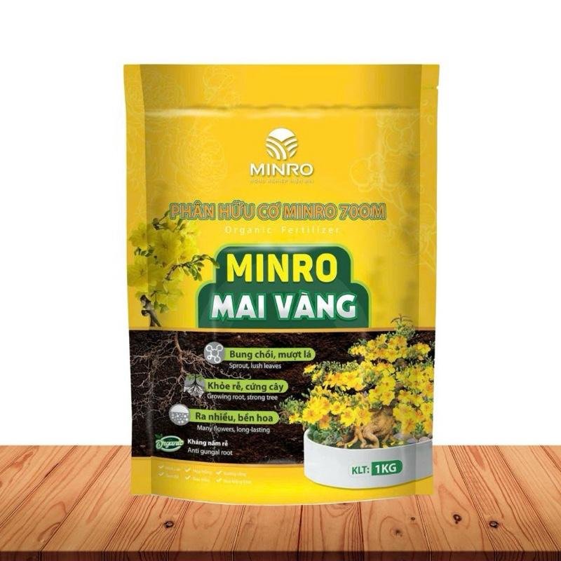 Phân hữu cơ chuyên mai vàng Minro gói 1kg