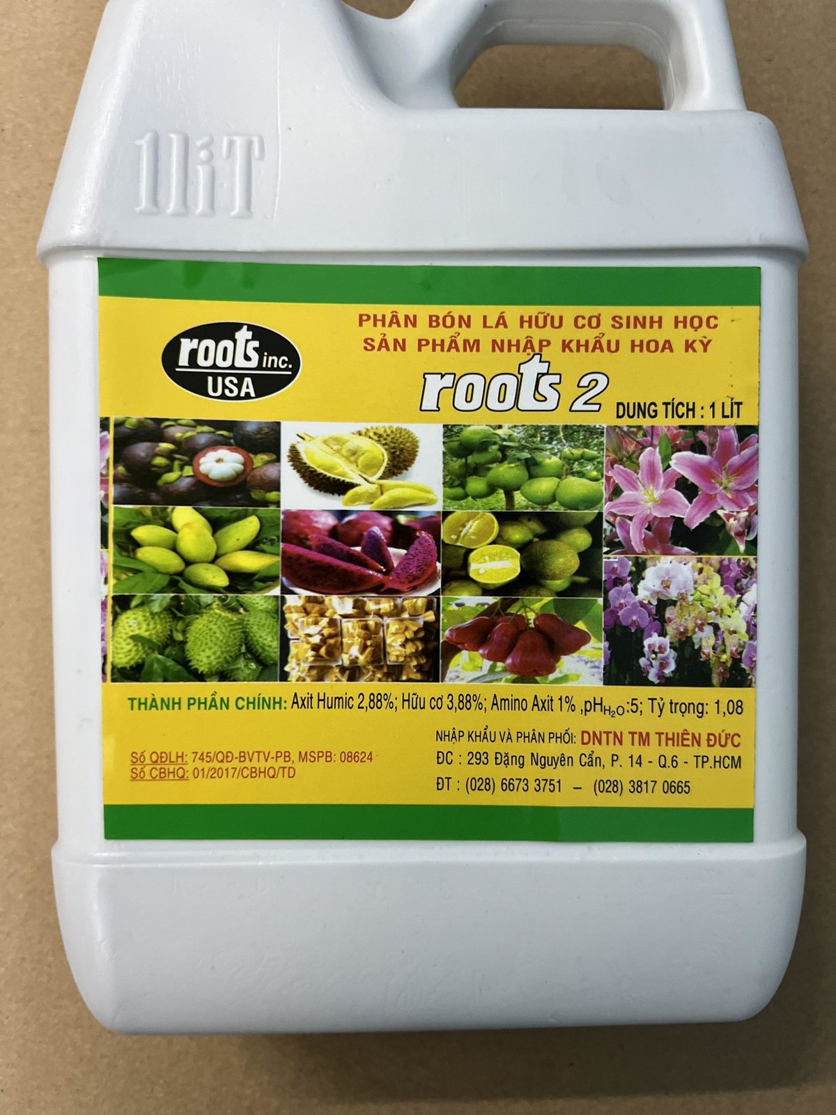 Phân bón Roots 2  Kích rễ cực mạnh của Mỹ can 1 lít 2