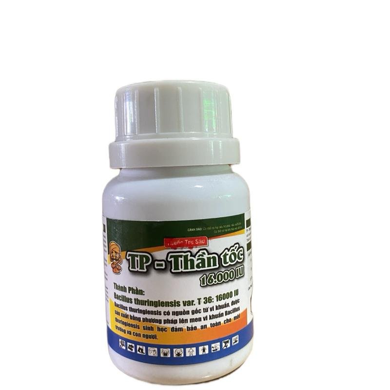 Phân sinh học nhện TP Thần Tốc Bacillus thuringiensis 16000ui chai 100ml