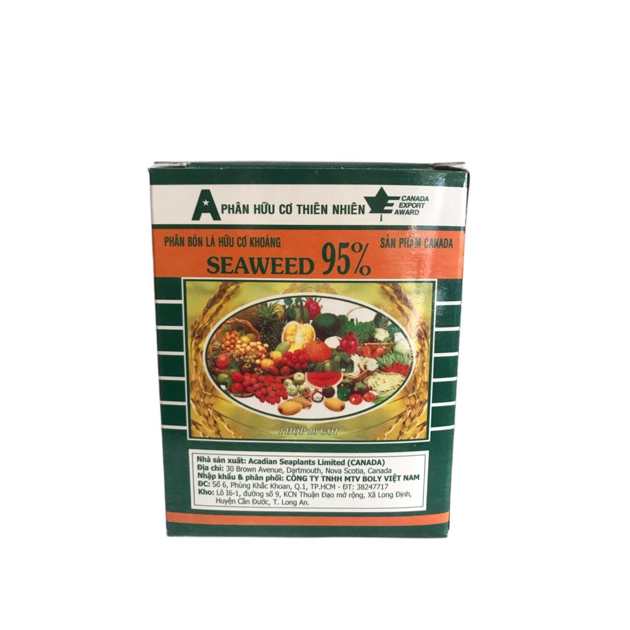 Phân bón lá seaweed rong biển 95% 10 gói