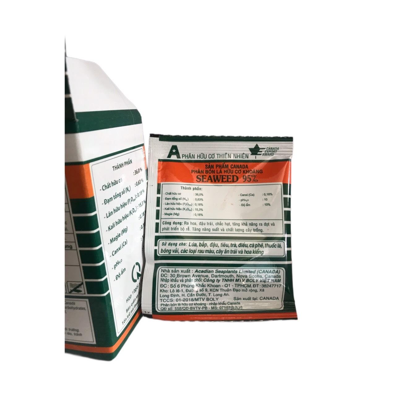 Phân bón lá seaweed rong biển 95% 10 gói 2
