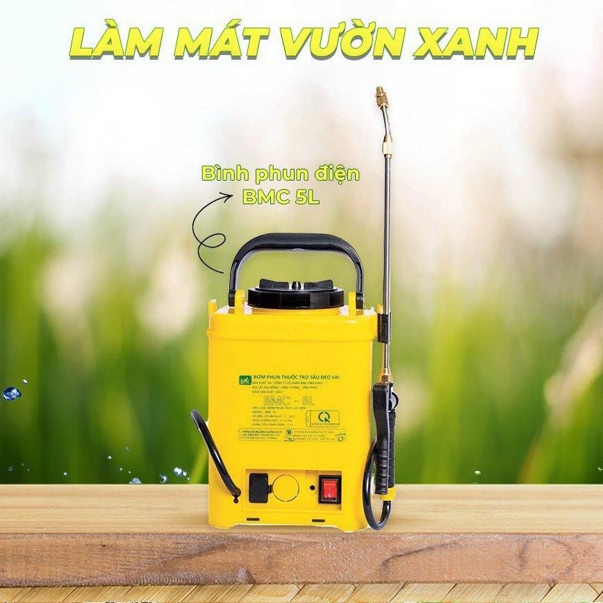 Bình xịt điện BMC 5 lít nhỏ gọn tiện lợi binh  xit 2