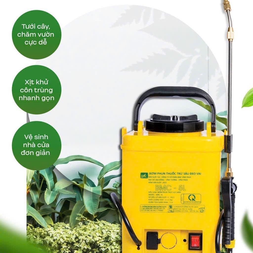 Bình xịt điện BMC 5 lít nhỏ gọn tiện lợi binh  xit