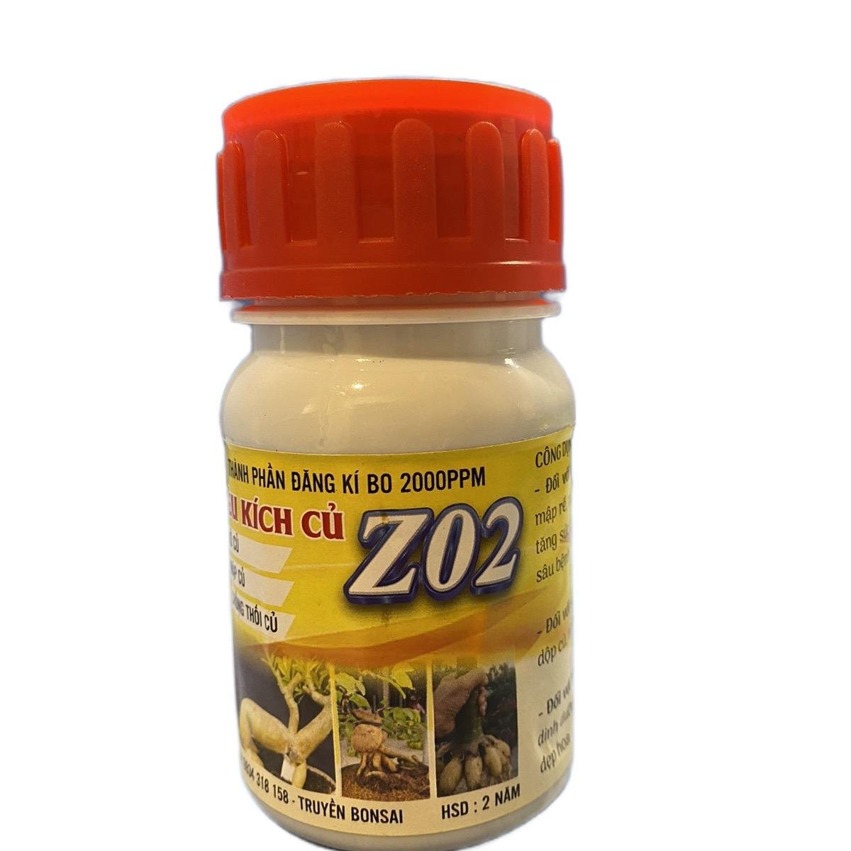 Phân bón siêu kích củ Z02 4 chai 100ml KM 4