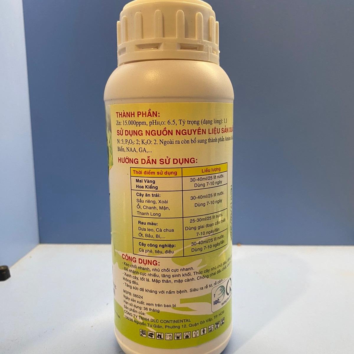 Phân Bón Vi lượng Siêu Vọt Đọt Bung chồi chai 500ml 3