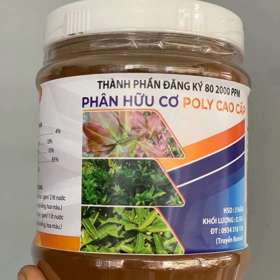 Phân hữu cơ Poly hũ 500gam 3