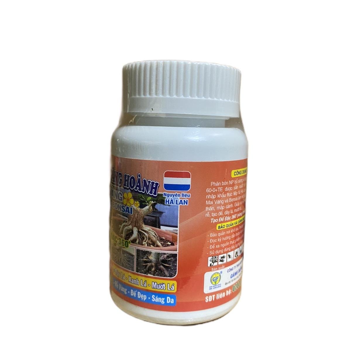 Phân bón nở gốc tăng hoành mai vàng bon sai hũ 100gam 2