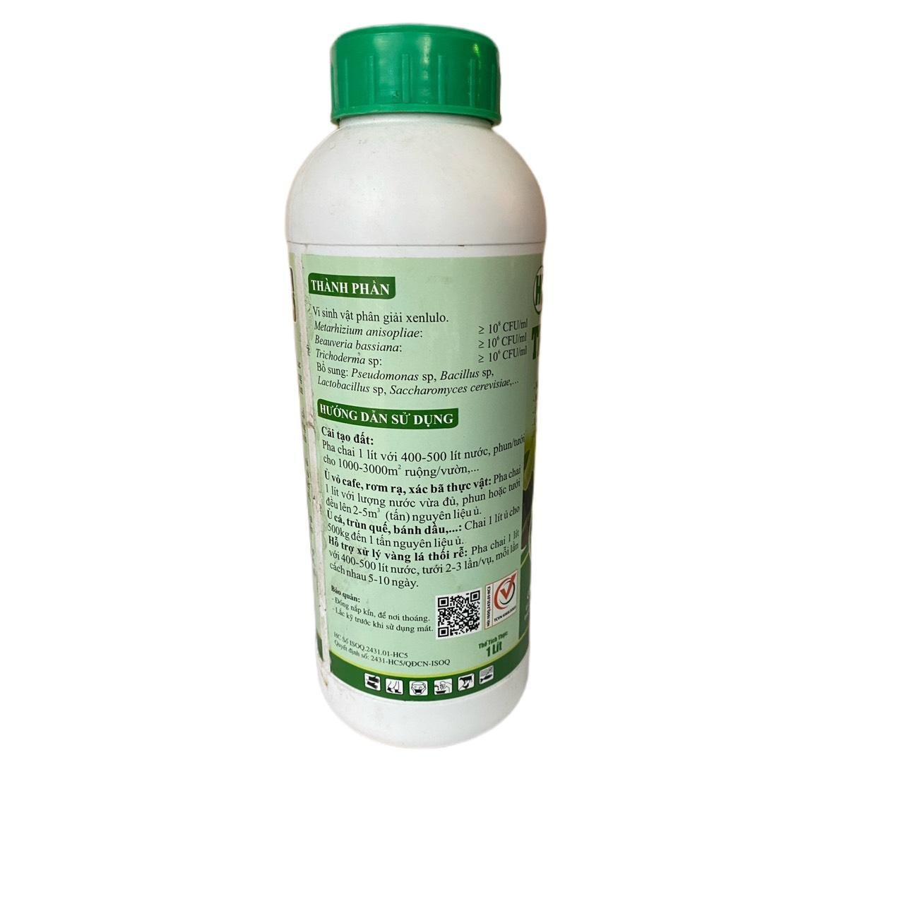 Phân hữu cơ TRICHODERMA Ủ PHÂN CÁ PHÂN BÁNH DẦU vi  sinh phân  bón 3