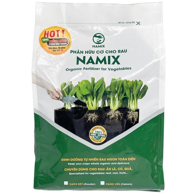 PHÂN HỮU CƠ CHO RAU NAMIX GÓI 1kg 3