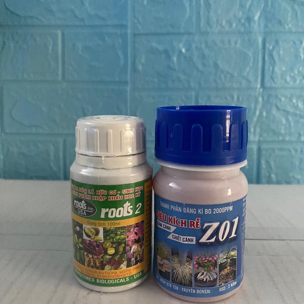 Bộ phân bón kích rễ mai vàng hoa kiểng Roots 2 Z01 2