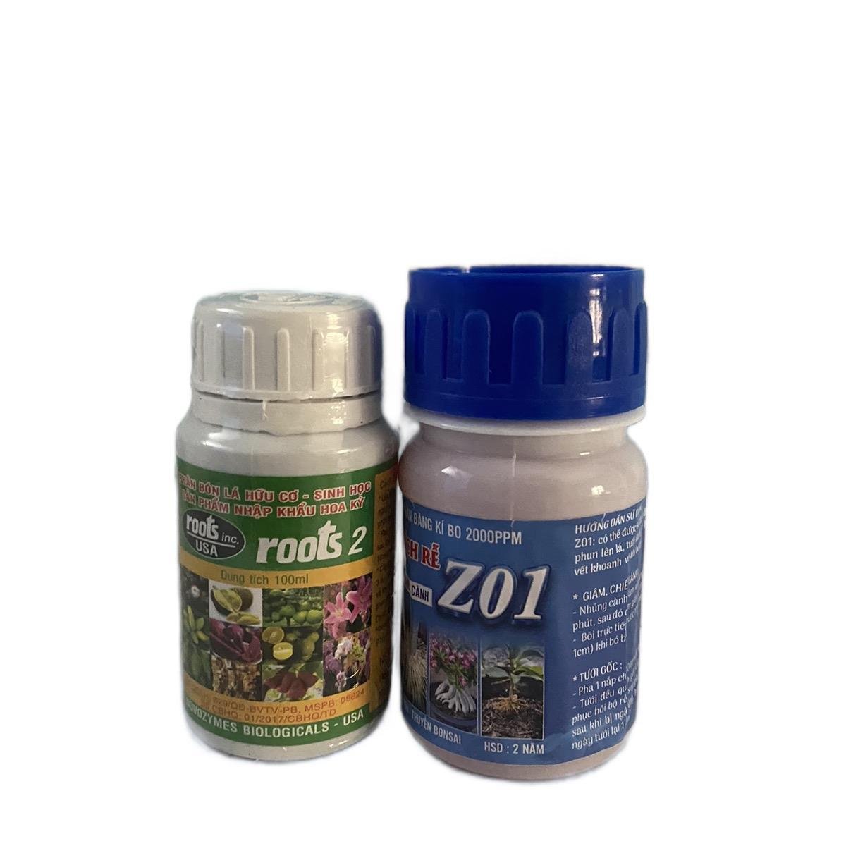 Bộ phân bón kích rễ mai vàng hoa kiểng Roots 2 Z01