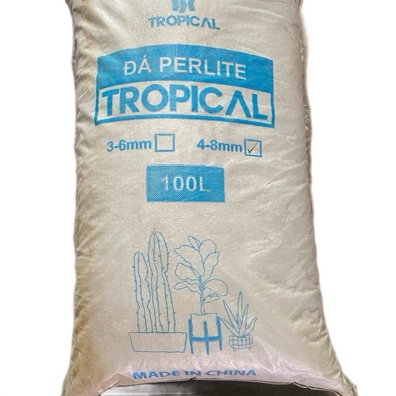 Đá Perlite đá trân châu trộn đất giá thể trồng cây bao 100 lít 2