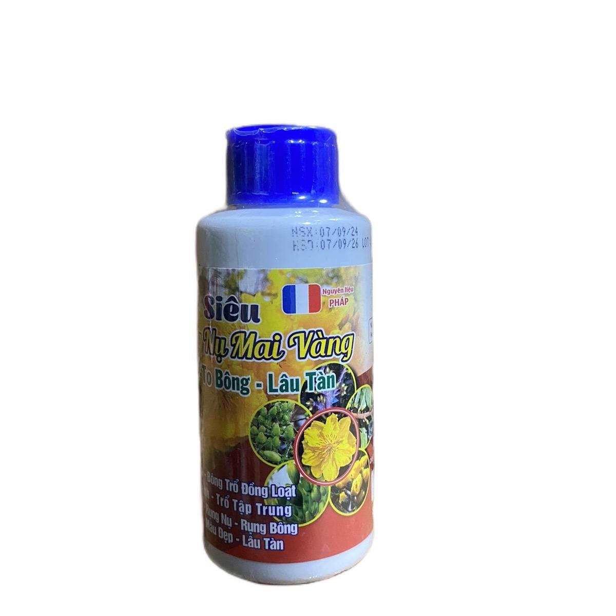 Phân bón siêu dưỡng nụ Mai vàng giúp to nụ bông nở lâu tàn chai 100ml 2