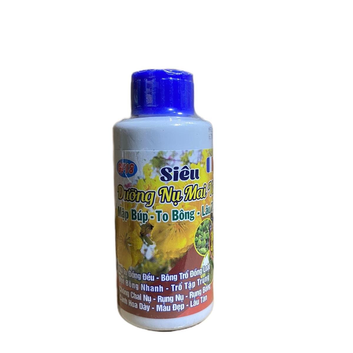 Phân bón siêu dưỡng nụ Mai vàng giúp to nụ bông nở lâu tàn chai 100ml 3