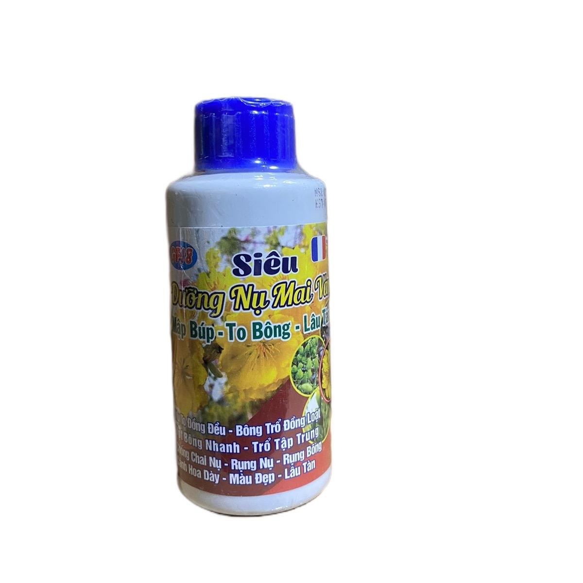 Phân bón siêu dưỡng nụ Mai vàng giúp to nụ bông nở lâu tàn chai 100ml