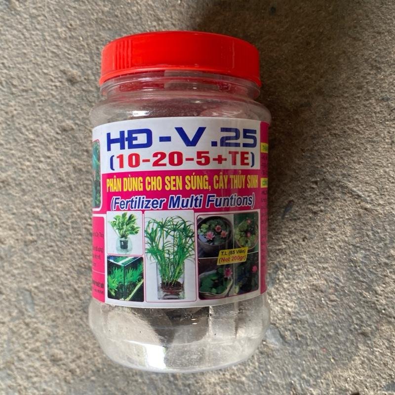 Phân bón NPK 10-20-5 +TE hủ 200g chuyên dùng cho sen và cây thuỷ sinh 2