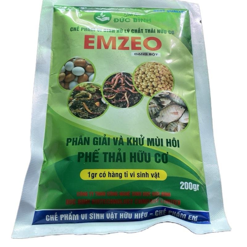 Phân vi sinh Emzeo 200gam ủ chất thải hữu cơ làm phân bón 3
