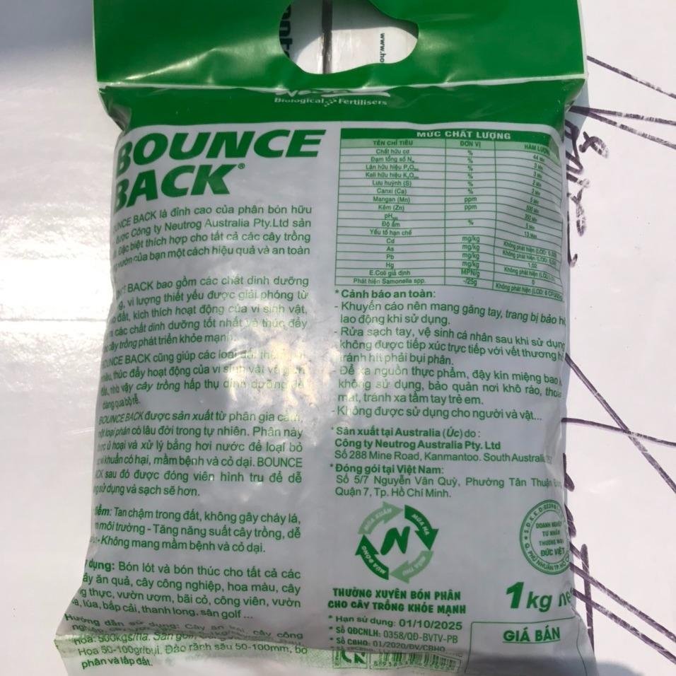 Phân hữu cơ BB dạng viên Bounce Back 1kg 3