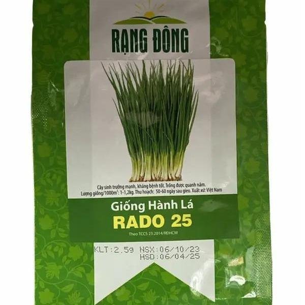 Hạt giống hành lá RADO 25 Gói 2,5 gram