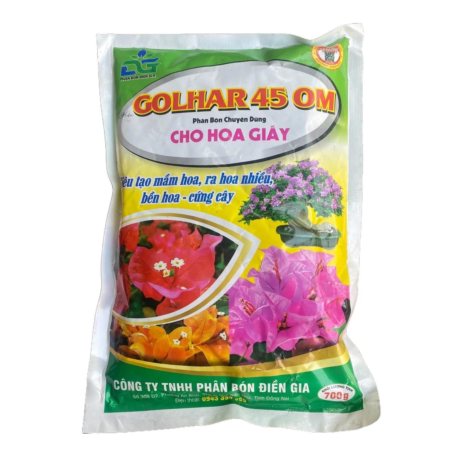 Phân bón cho cây hoa giấy,kích ra hoa dưỡng cây xanh lá gói 700GAM