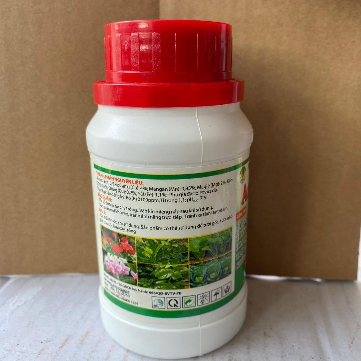 Phân bón Vi lượng Amino Combi chai 250ml lá xanh, dày, thân to, hoa đẹp 3