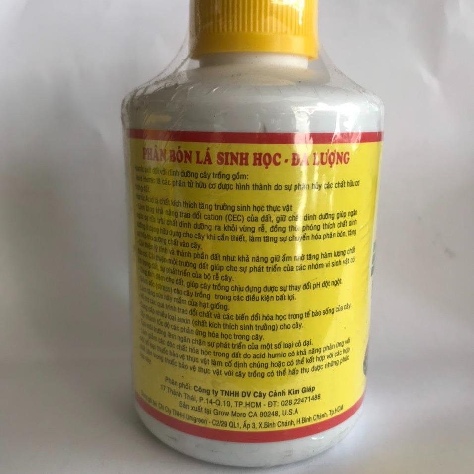 Phân Bón Hữu Cơ HUMER H2 14% Humic Acid chai 235ml 3