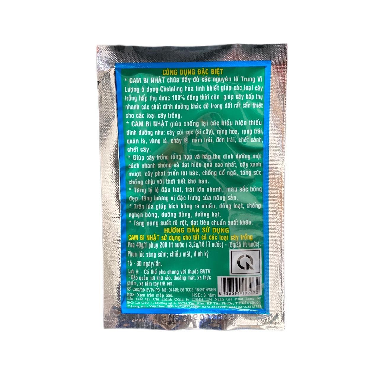 Phấn bón lá trung vi lượng Cambi nhật gói 40gam 2